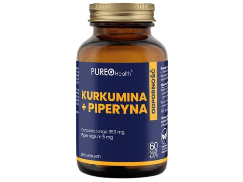 Tradix Group Pureo Health kurkumina + piperyna, kapsułki, 60 kaps.