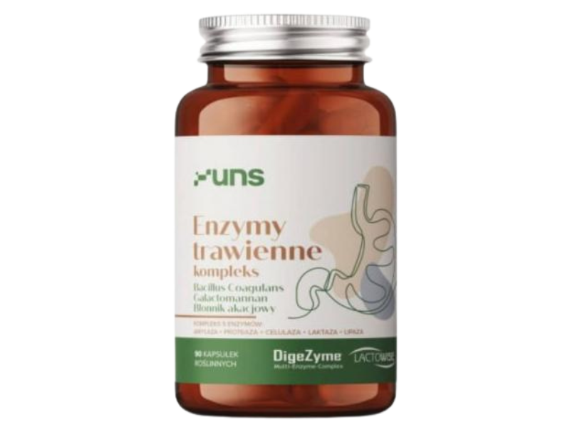 UNS Enzymy trawienne kompleks, kapsułki, 90 kaps.