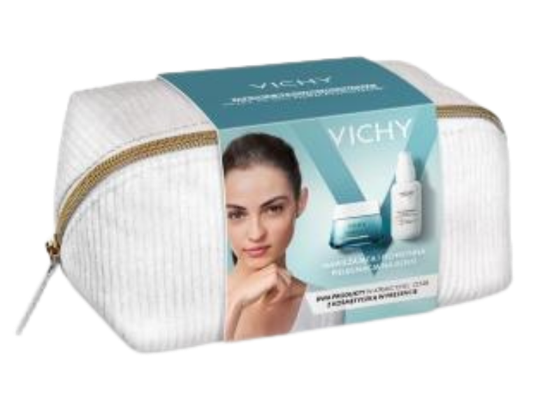 VICHY MINERAL 89 Zestaw lekki krem nawilżająco-odbudowujący 72h + fluid przeciw fotostarzeniu się skóry SPF50+, krem + fluid, 90 ml