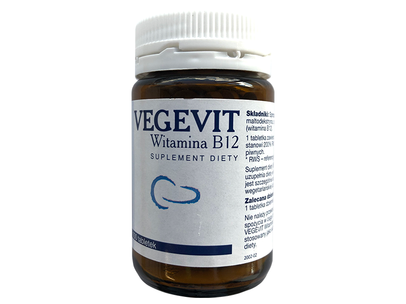 Vegevit Witamina B12, tabletki, 5 µg, 100 tabl.
