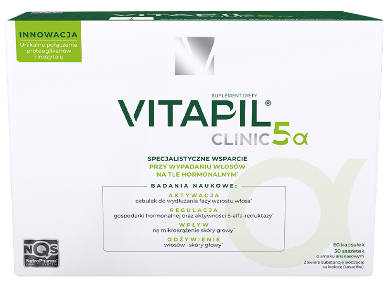 Nutropharma Vitapil Clinic 5 Alfa, kapsułki + saszetki, 60 sasz. + kaps.