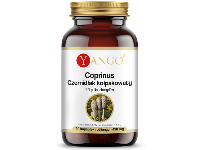 Yango Coprinus czernidłak kołpakowaty, kapsułki, 90 kaps.