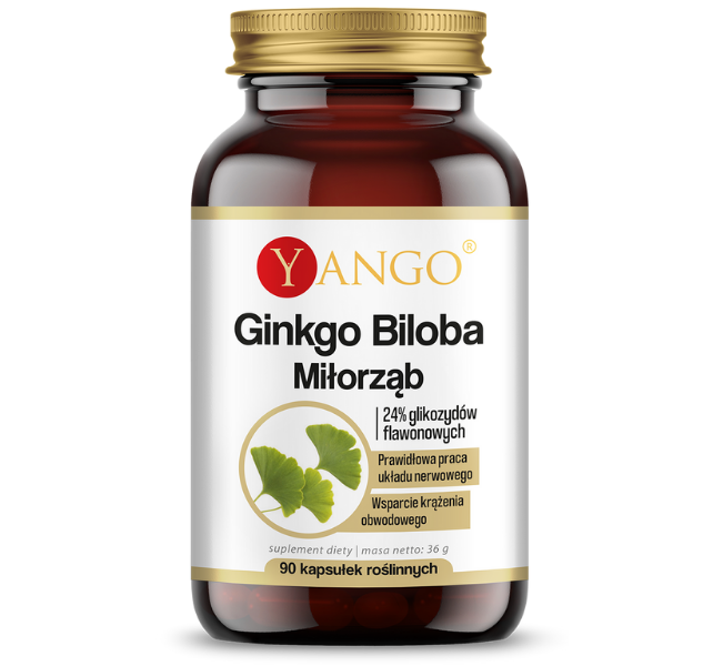 Yango Ginkgo biloba, kapsułki, 90 kaps.