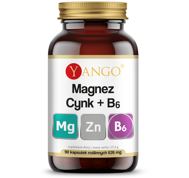 Yango magnez cynk B6, kapsułki, 90 kaps.