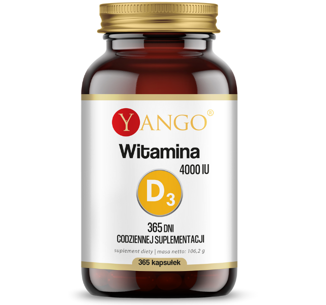 Yango Witamina D 365 dni, kapsułki, 100 µg, 365 kaps.