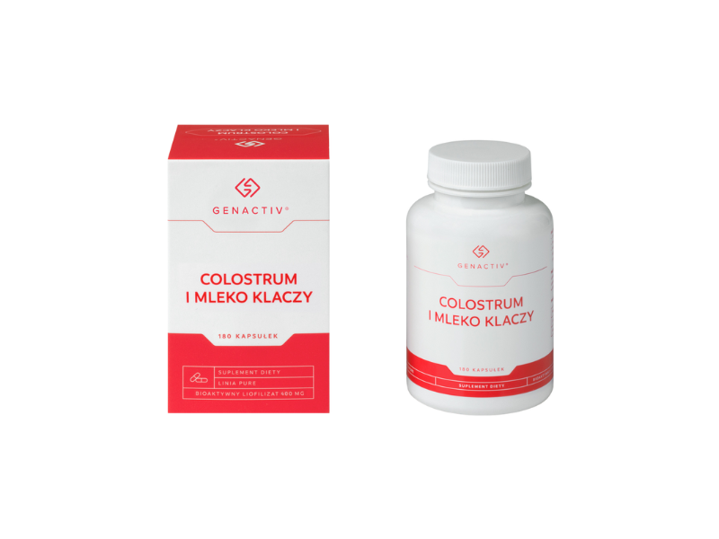 GENACTIV Colostrum i Mleko Klaczy, kapsułki, 180 kaps.