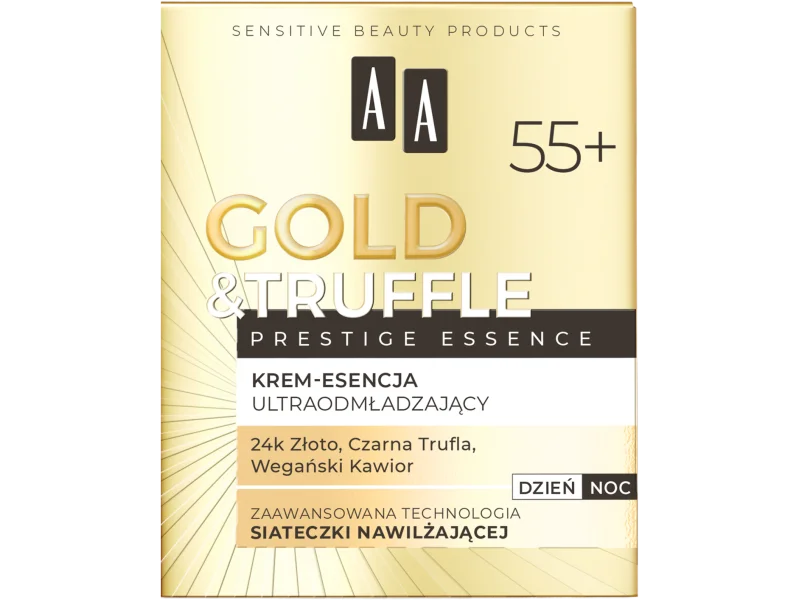 AA Gold & Truffles Prestige Essence 55+ ultraodmładzający krem-esencja, 50 ml