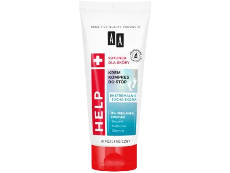 AA HELP Odżywczy krem kompres do stóp, 75 ml