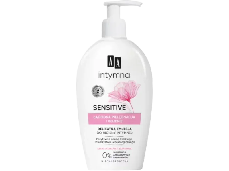 AA Intymna Sensitive delikatna emulsja do higieny intymnej, 300 ml