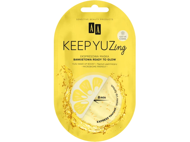 AA Keep Yuzing ready to glow, ekspresowa maska bankietowa, 7 ml