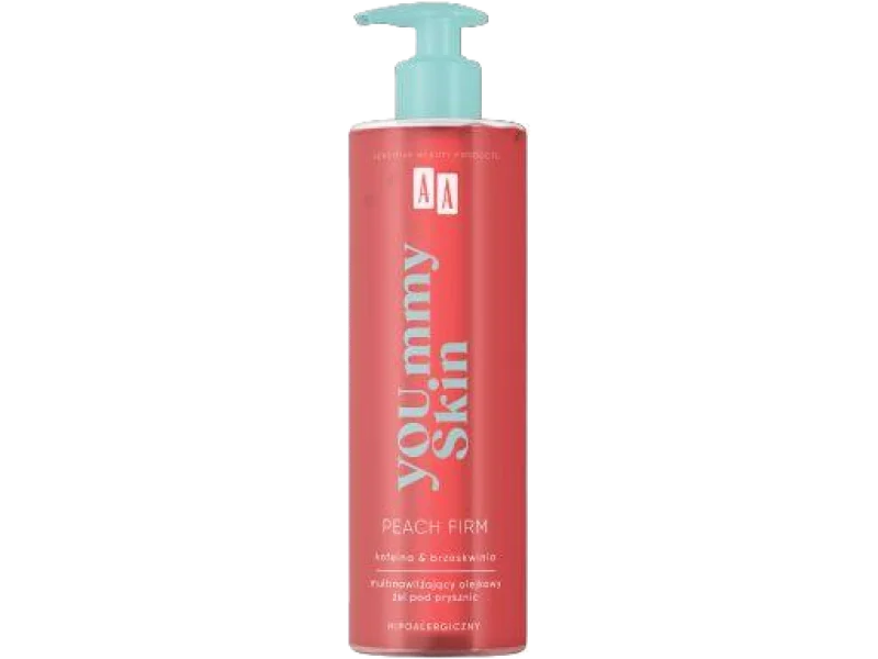 AA YOU.mmy Skin multinawilżający olejkowy żel pod prysznic Peach Firm, 400 ml