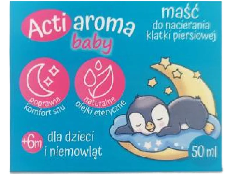 Actiaroma Baby Maść do nacierania klatki piersiowej 6m+, 50 ml