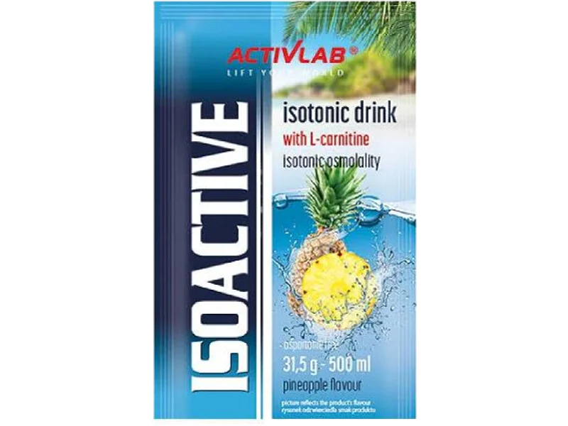ACTIVLAB ISOACTIVE Koncentrat napoju izotonicznego smak ananas, saszetki, 31,5 g
