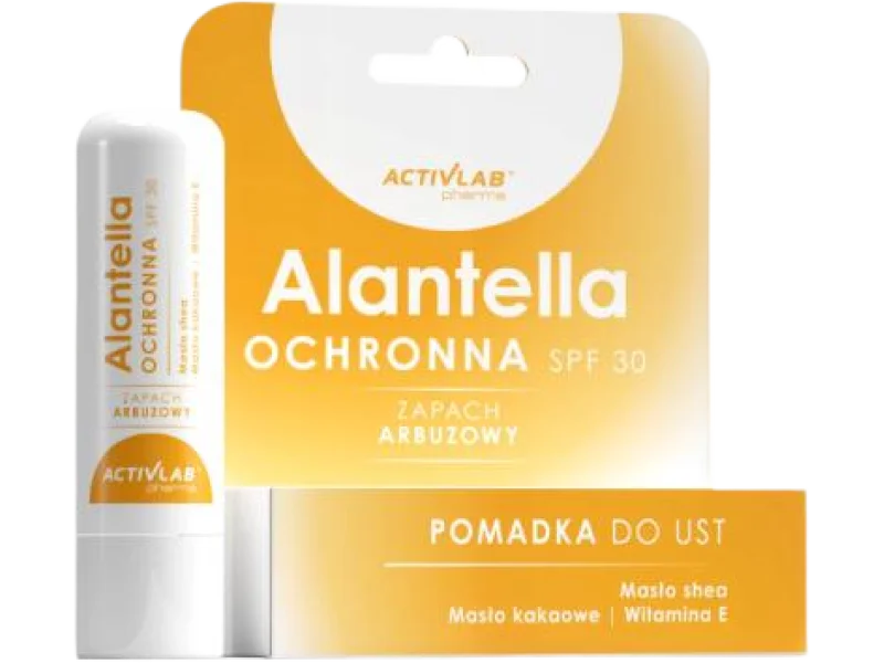 ACTIVLAB PHARMA Alantella Ochronna pomadka do ust SPF30 zapach arbuzowy, 4,9 g
