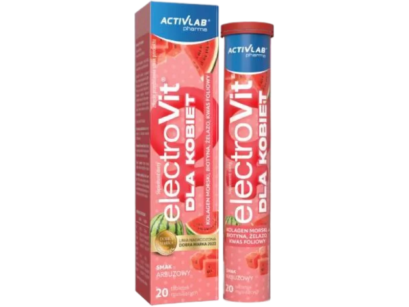 ACTIVLAB Pharma ElectroVit dla kobiet smak arbuzowy, tabletki musujące, 20 tabl. mus.