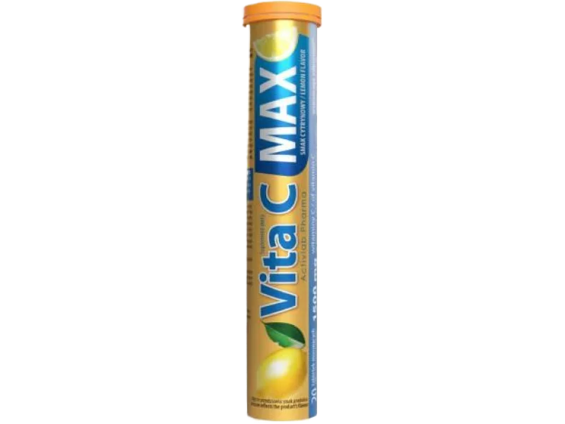ACTIVLAB Pharma Vita C Max smak cytrynowy, tabletki musujące, 1500 mg, 20 tabl.