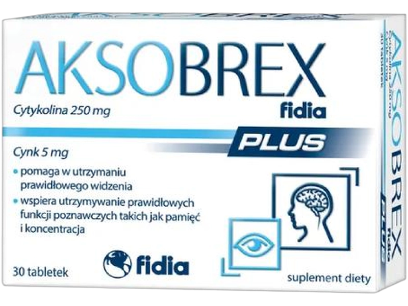 Aksobrex Plus, tabletki, 250 mg, 30 tabl.