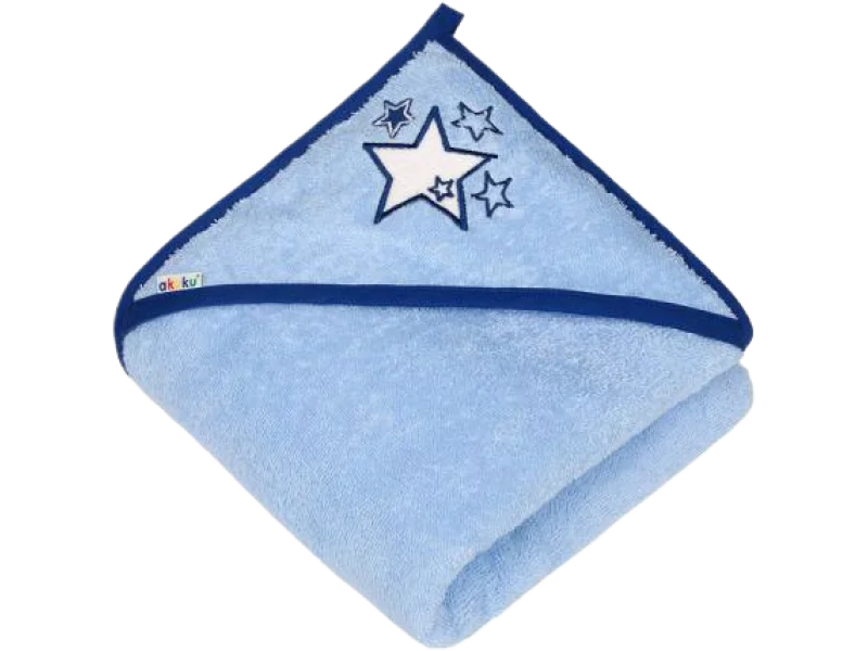 AKUKU Okrycie kąpielowe Gwiazdki niebieskie, ręczniki, 100×100 cm szt.