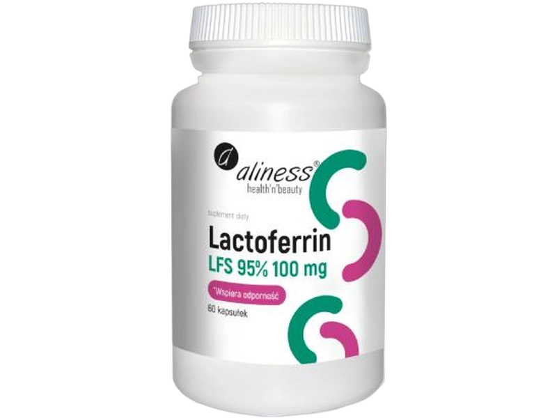 Aliness Lactoferrin LFS, kapsułki, 100 mg, 60 kaps.