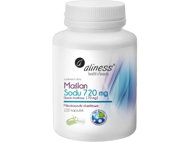 Aliness maślan sodu kwas masłowy, kapsułki, 100 kaps.