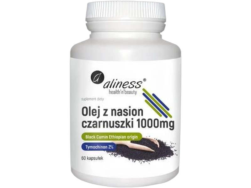 Aliness Olej z nasion czarnuszki, kapsułki miękkie, 60 kaps.