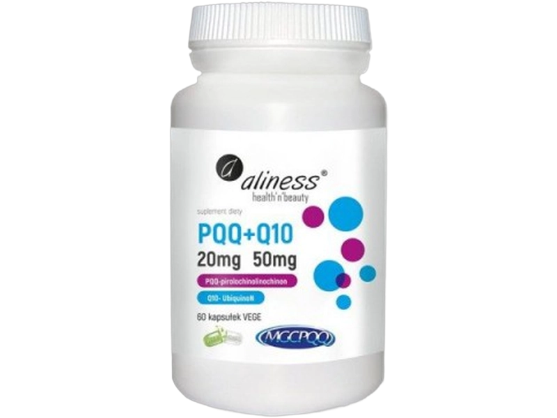 Aliness PQQ + Q10 antyoksydacja, kapsułki, 60 kaps.