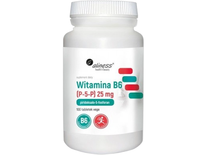Aliness Witamina B6 (P-5-P), tabletki, 25 mg, 100 tabl.