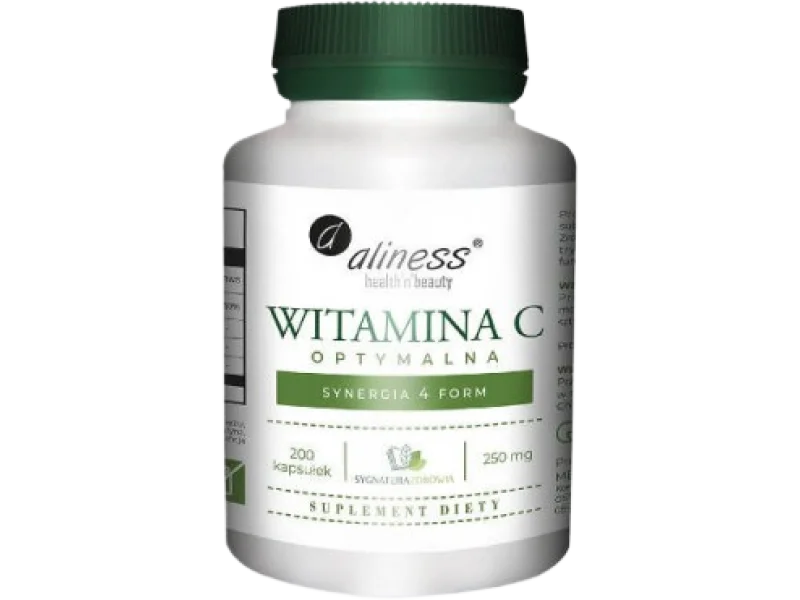 ALINESS Witamina C optymalna, kapsułki, 200 kaps.