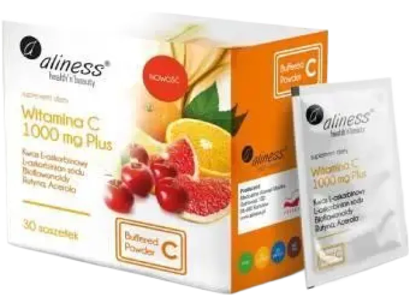 Aliness, Witamina C Plus, saszetki, 1000 mg, 30 sasz.