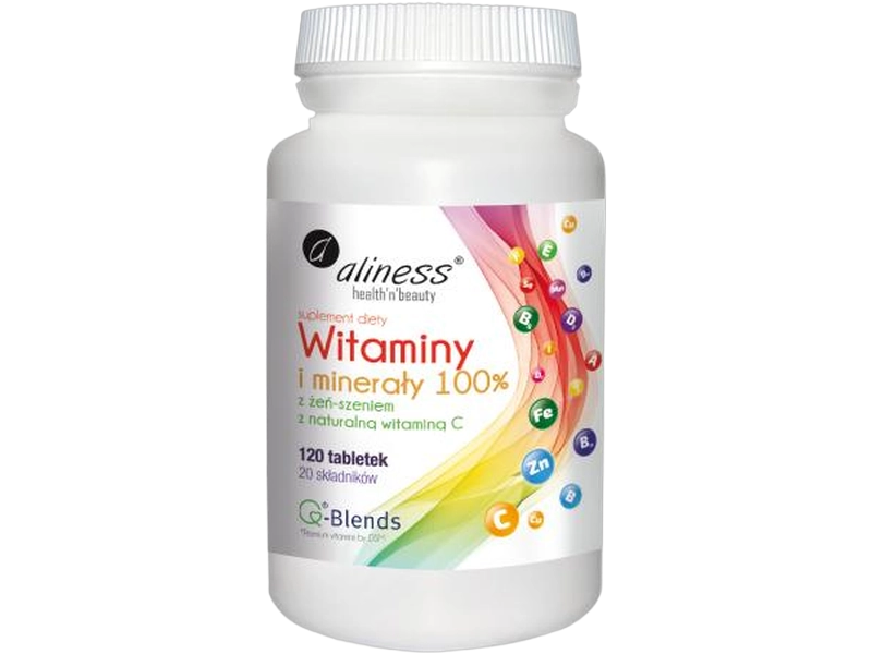 Aliness witaminy i minerały, tabletki, 120 tabl.