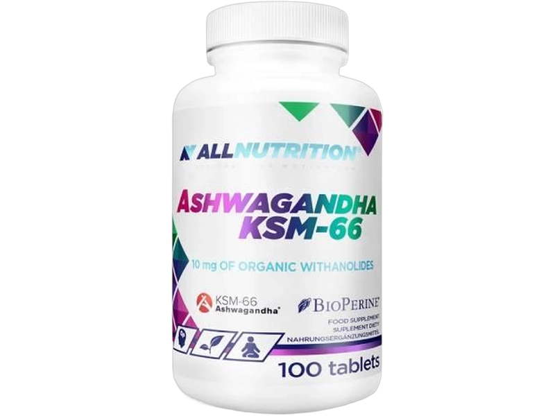 Allnutrition Ashwagandha KSM-66, tabletki, 100 tabl.
