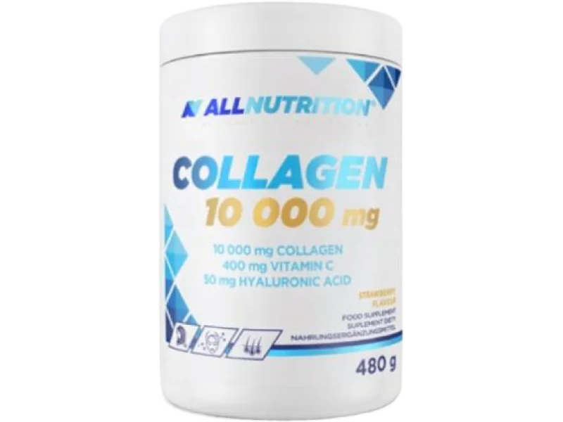 ALLNUTRITION Collagen 10000 mg truskawkowy, proszek, 480 g
