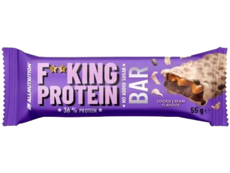 Allnutrition Fitking Delicious Protein Bar, smak ciasteczkowo-śmietankowy, baton, 55 g