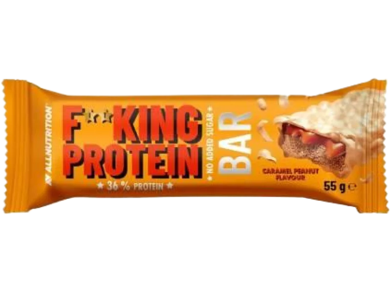 Allnutrition Fitking Delicious Protein Bar, smak karmelowy z orzeszkami ziemnymi, baton, 55 g