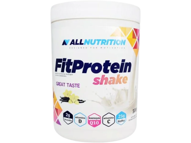 ALLNUTRITION FitProtein Shake odżywka białkowa Vanilla, proszek, 500 g