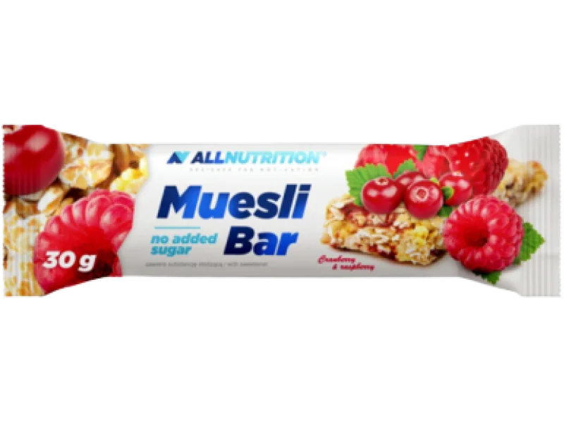 Allnutrition Muesli Bar Cranberry & Raspberry, baton, 30 g