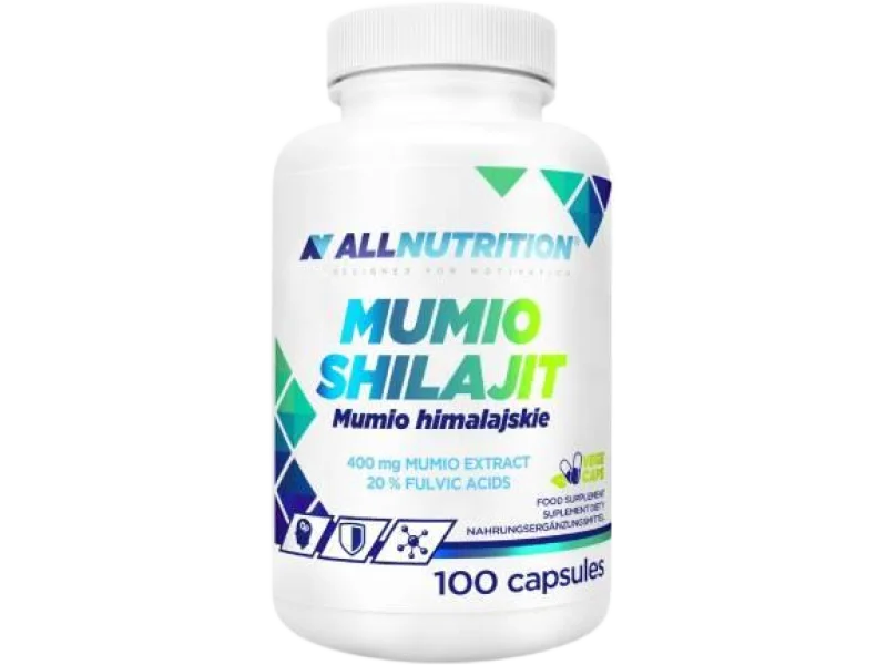 Allnutrition Mumio Shilajit Mumio Himalajskie, kapsułki, 400 mg, 100 kaps.