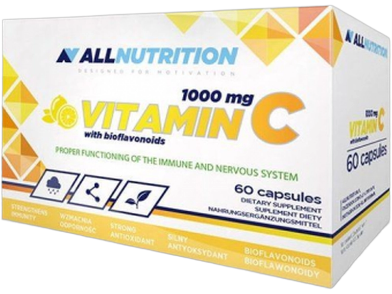 Allnutrition Vitamin C + bioflawonoidy, kapsułki, 200 kaps.