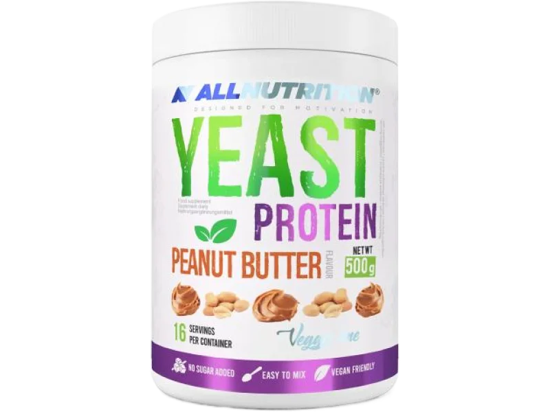 ALLNUTRITION Yeast Protein masło orzechowe, proszek, 21 g, 500 g
