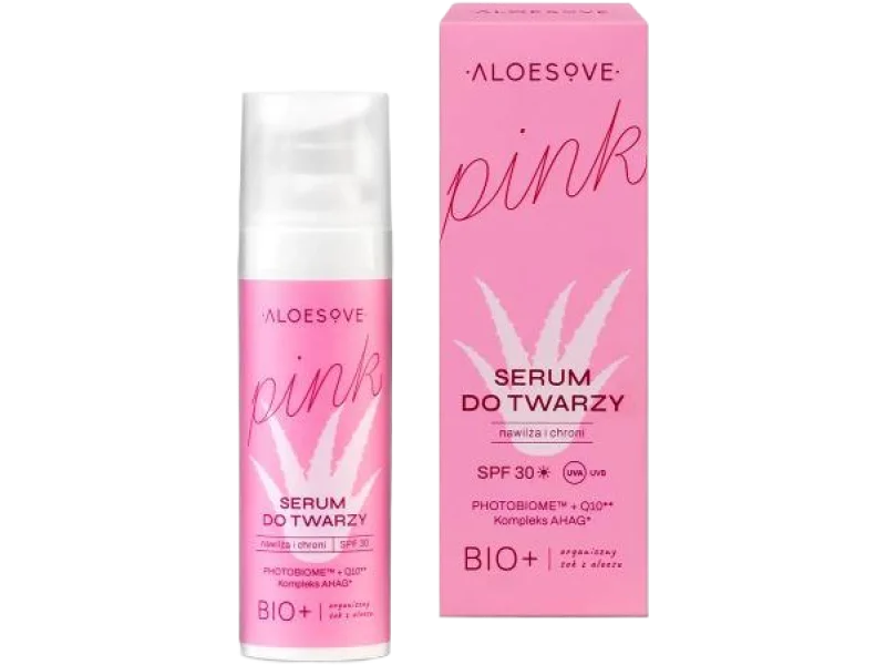 ALOESOVE Pink Serum do twarzy SPF 30, 30 ml