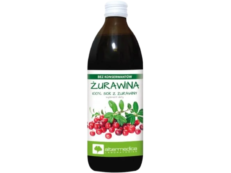 ALTERMEDICA Sok Żurawina, płyn, 500 ml