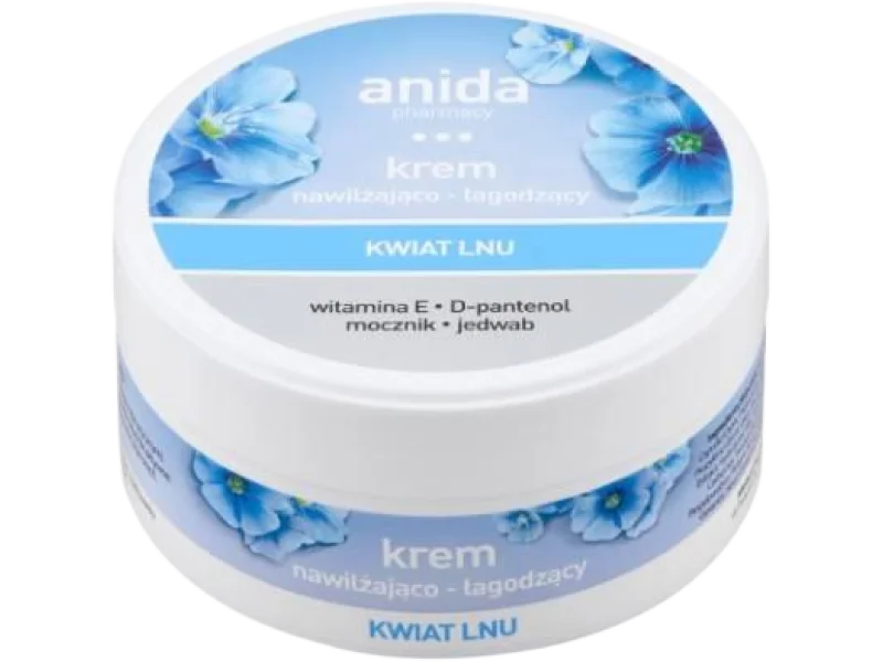 ANIDA Krem nawilżająco-łagodzący Kwiat lnu, 125 ml