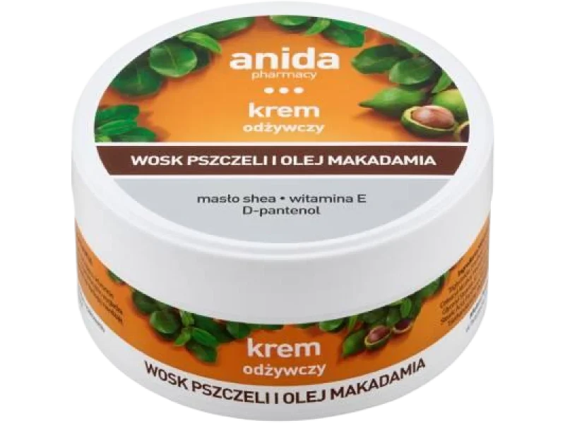 ANIDA Krem odżywczy Wosk pszczeli i Olej makadamia, 125 ml