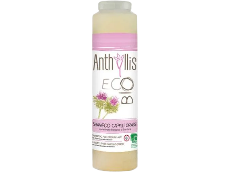 ANTHYLLIS ECO BIO do mycia włosów tłustych, przetłuszczających się i z łupieżem, szampon, 250 ml