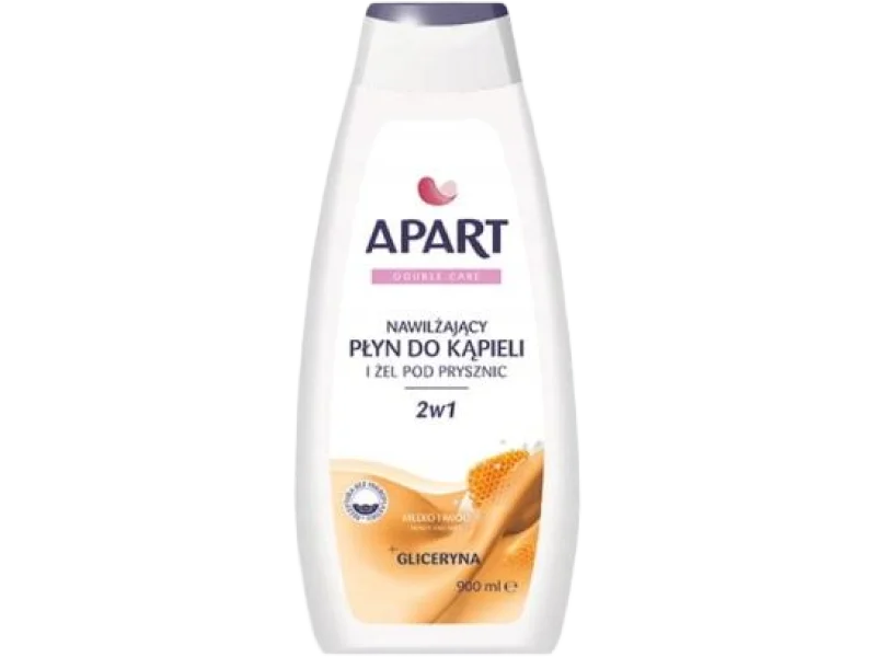 APART Double Care Płyn do Kąpieli + Żel pod Prysznic Mleko i Miód, żel, 900 ml