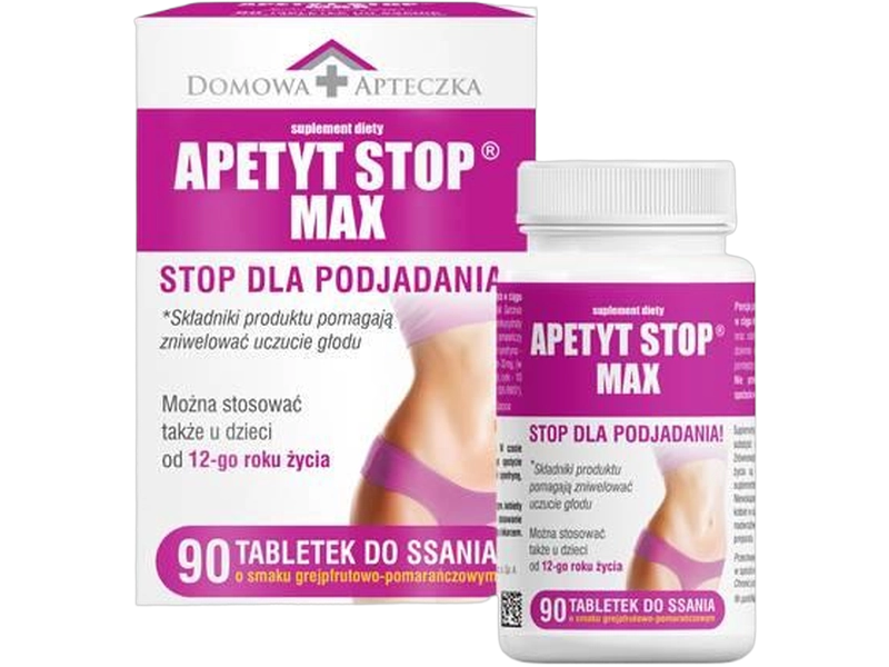 Domowa Apteczka Apetyt Stop Max, tabletki do ssania, 90 tabl.