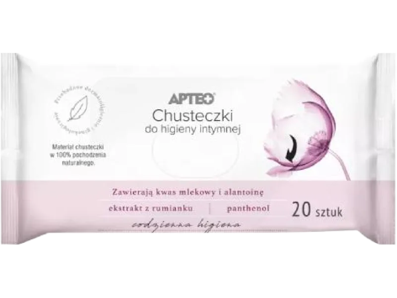 APTEO CARE Chusteczki do higieny intymnej, 20 szt.