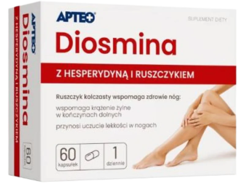 APTEO Diosmina z hesperydyną, kapsułki, 60 kaps.