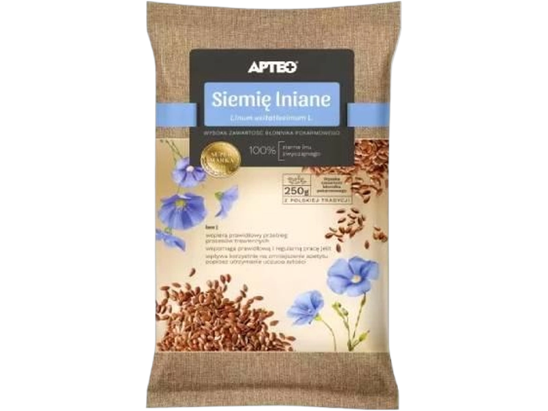 Apteo siemię lniane, nasiona, 250 g