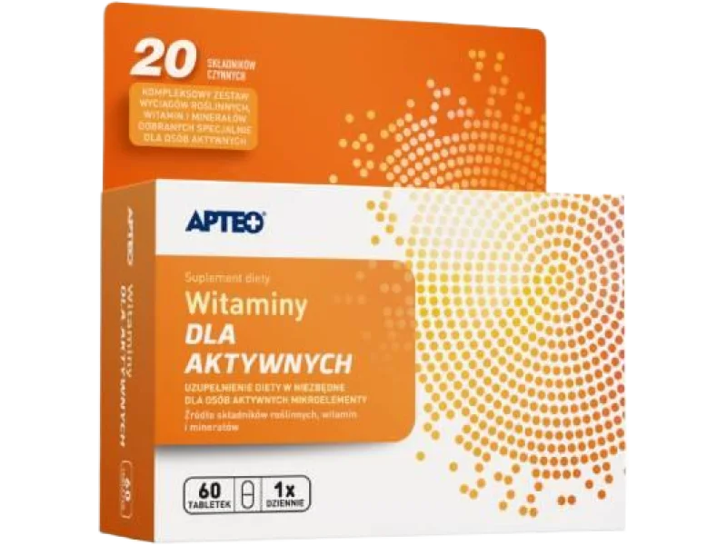 APTEO Witaminy dla aktywnych, tabletki powlekane, 60 tabl.